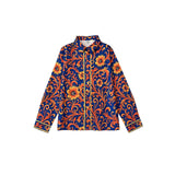 Floral Paisley Print Satin Shirt