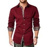 Paisley Accent Button-Up Shirt