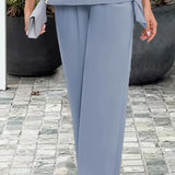 Cape Top and Trouser Two-Piece Set