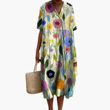 Floral Oversized Midi Dress