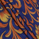 Floral Paisley Print Satin Shirt
