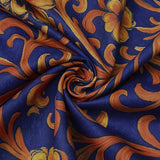 Floral Paisley Print Satin Shirt