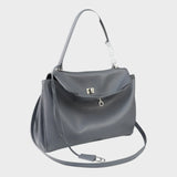 Minimalist Turn-Lock Flap Handbag