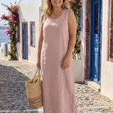 Sleeveless Relaxed Midi Dress