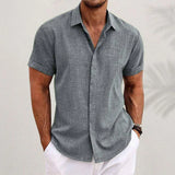 Men's Short Sleeve Button Up Shirt