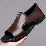 Open-Toe Slip-On Sandals