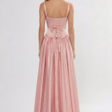 A-Line Ankle Length Off Shoulder Bridesmaid Dress