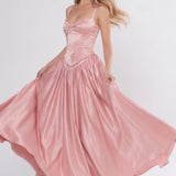 A-Line Ankle Length Off Shoulder Bridesmaid Dress
