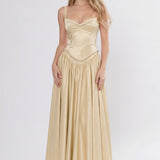 A-Line Ankle Length Off Shoulder Bridesmaid Dress