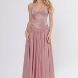 A-Line Ankle Length Off Shoulder Bridesmaid Dress