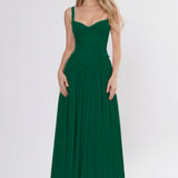 A-Line Ankle Length Off Shoulder Bridesmaid Dress