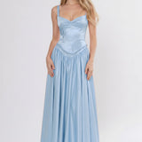 A-Line Ankle Length Off Shoulder Bridesmaid Dress