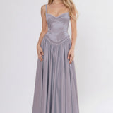 A-Line Ankle Length Off Shoulder Bridesmaid Dress