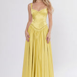 A-Line Ankle Length Off Shoulder Bridesmaid Dress