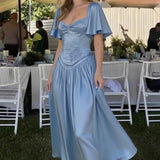A-Line Ankle Length Bridesmaid Dress