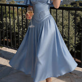 A-Line Ankle Length Bridesmaid Dress