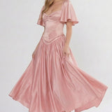 A-Line Ankle Length Bridesmaid Dress