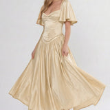 A-Line Ankle Length Bridesmaid Dress