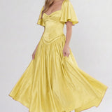A-Line Ankle Length Bridesmaid Dress