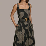 Sleeveless Floral Midi Dress