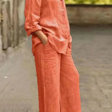 Wide-Leg Matching Outfit Set
