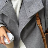 Stand Collar Single-Breasted Jacket
