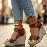 Amanda Platform Wedge Sandals