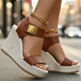 Amanda Platform Wedge Sandals