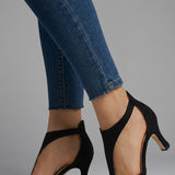 Orthopaedic Peep Toe Mid Heels