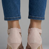 Orthopaedic Peep Toe Mid Heels