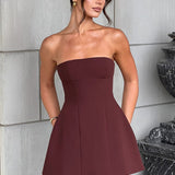 Strapless Bubble Mini Dress