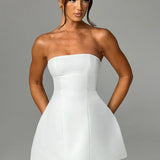 Strapless Bubble Mini Dress