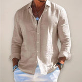 Casual Button-Front Point Collar Shirt