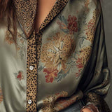 Satin Floral Shirt