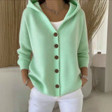 Hooded Knit Cardigan