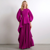 Oversized Long Sleeve Abaya Maxi Dress