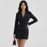 Wrap Buttoned Midi Dress