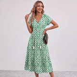 Amalia Floral Tassel Tie Maxi Dress