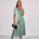 Amalia Floral Tassel Tie Maxi Dress