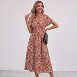 Amalia Floral Tassel Tie Maxi Dress