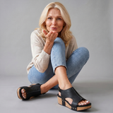 Adela Open Toe Cork Platform Sandal