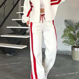 Zip Jacket Two Piece Set