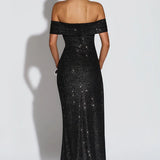 Off-The-Shoulder Maxi Dress