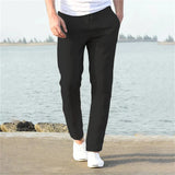 Casual Drawstring Tapered Pants
