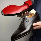 Men's Cap Toe Brogue Oxford Shoes