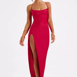 Open Back Maxi Dress