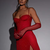Sparkle Mesh Mini Dress